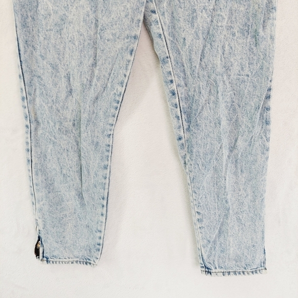 Vintage Light Blue Cotton High Rise Tapered Jeans 1813 - Picture 2 of 8
